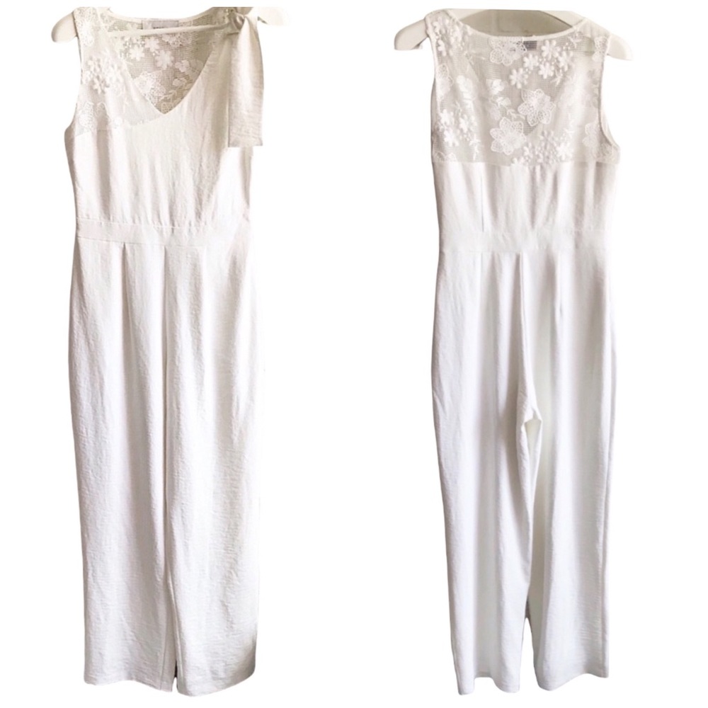 Adelyn Rae | Embroidered Lace Jumpsuit | M